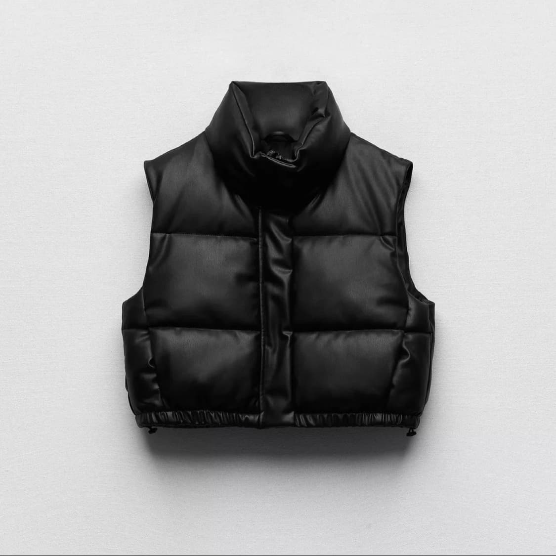 자라 페이크 레더 패딩 베스트 (사이즈 S) 상품이미지1