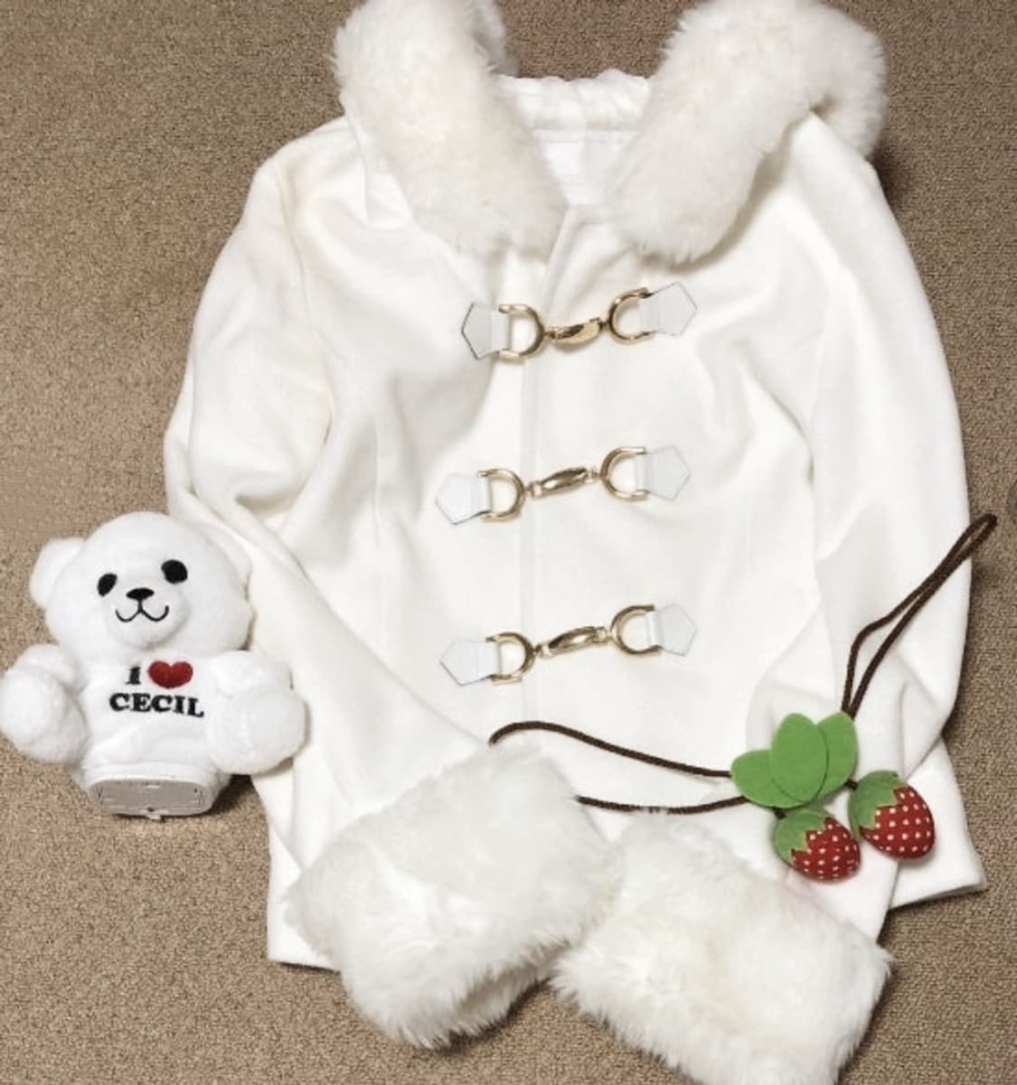 세실맥비 코트 달천 대장 y2k 양산형지뢰계 히메로맨틱갸루 캐캐체핀터깔 상품이미지1