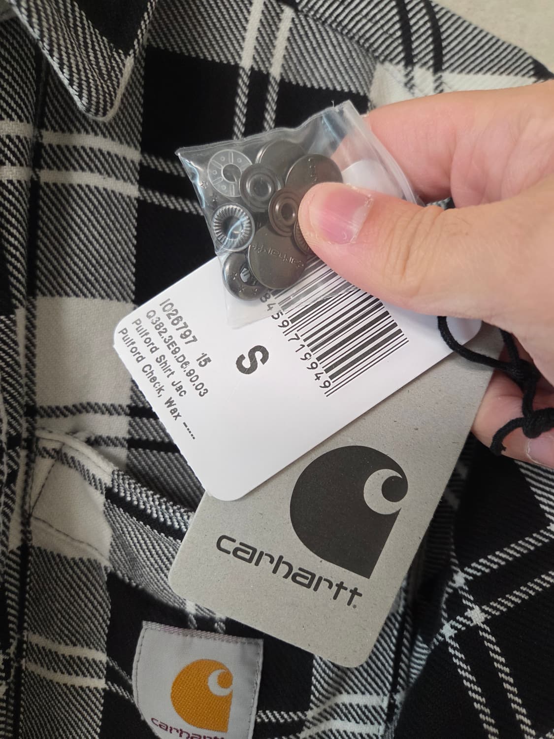 칼하트 풀포드 기모 자켓 S 택보유 상태 최상 상품이미지4