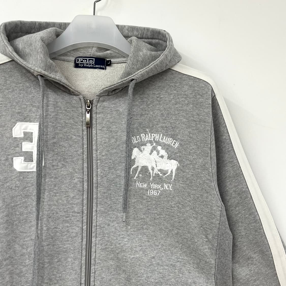 폴로 랄프로렌 빅포니 그레이 후드집업 상품이미지4