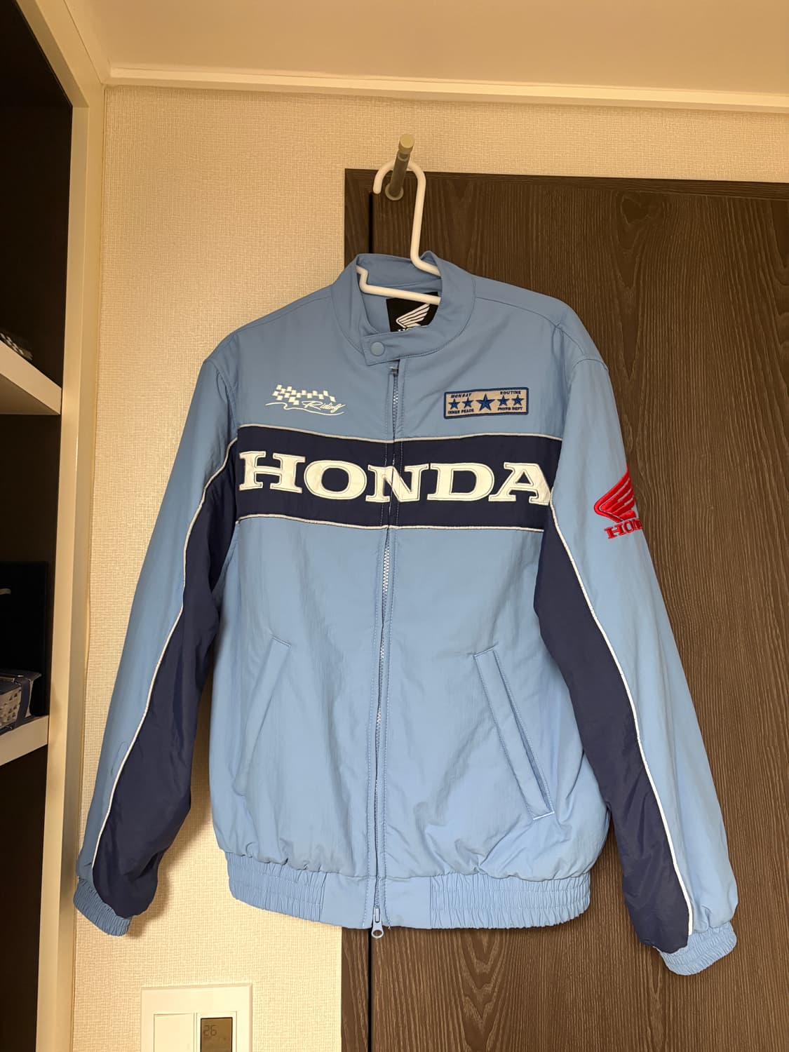 S, 실착 1회 / 혼다 모터사이클 레이싱 블루종 자켓  상품이미지1