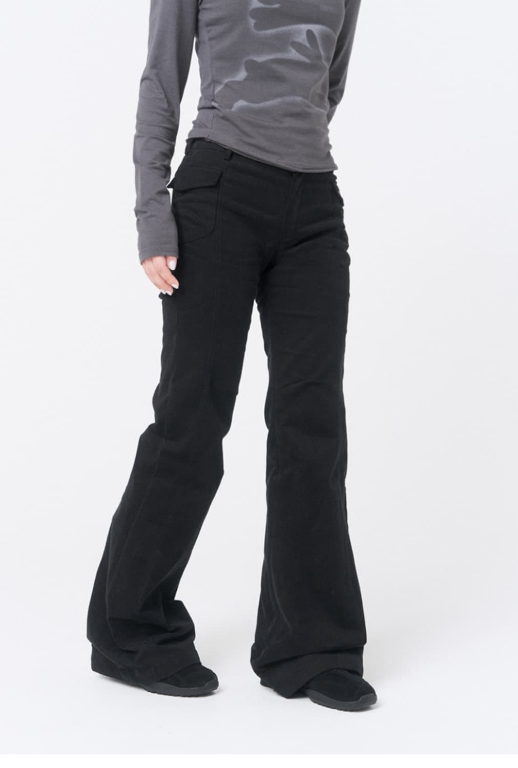 미세키 서울 side pocket bootscut pants black 상품이미지2