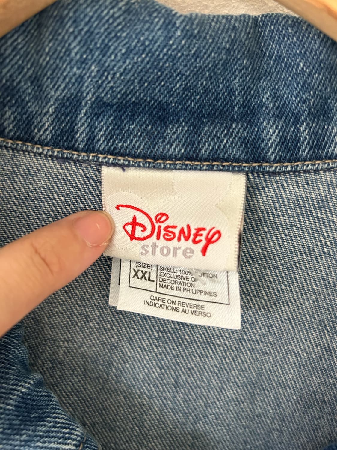 90's Disney store Pooh Denim Chore jacke 상품이미지4