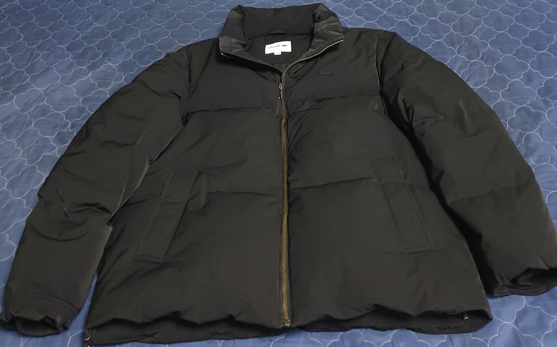 (23FW) 라코스테 하이넥 구스다운 숏 파카 블랙 (M) BH850E 상품이미지1