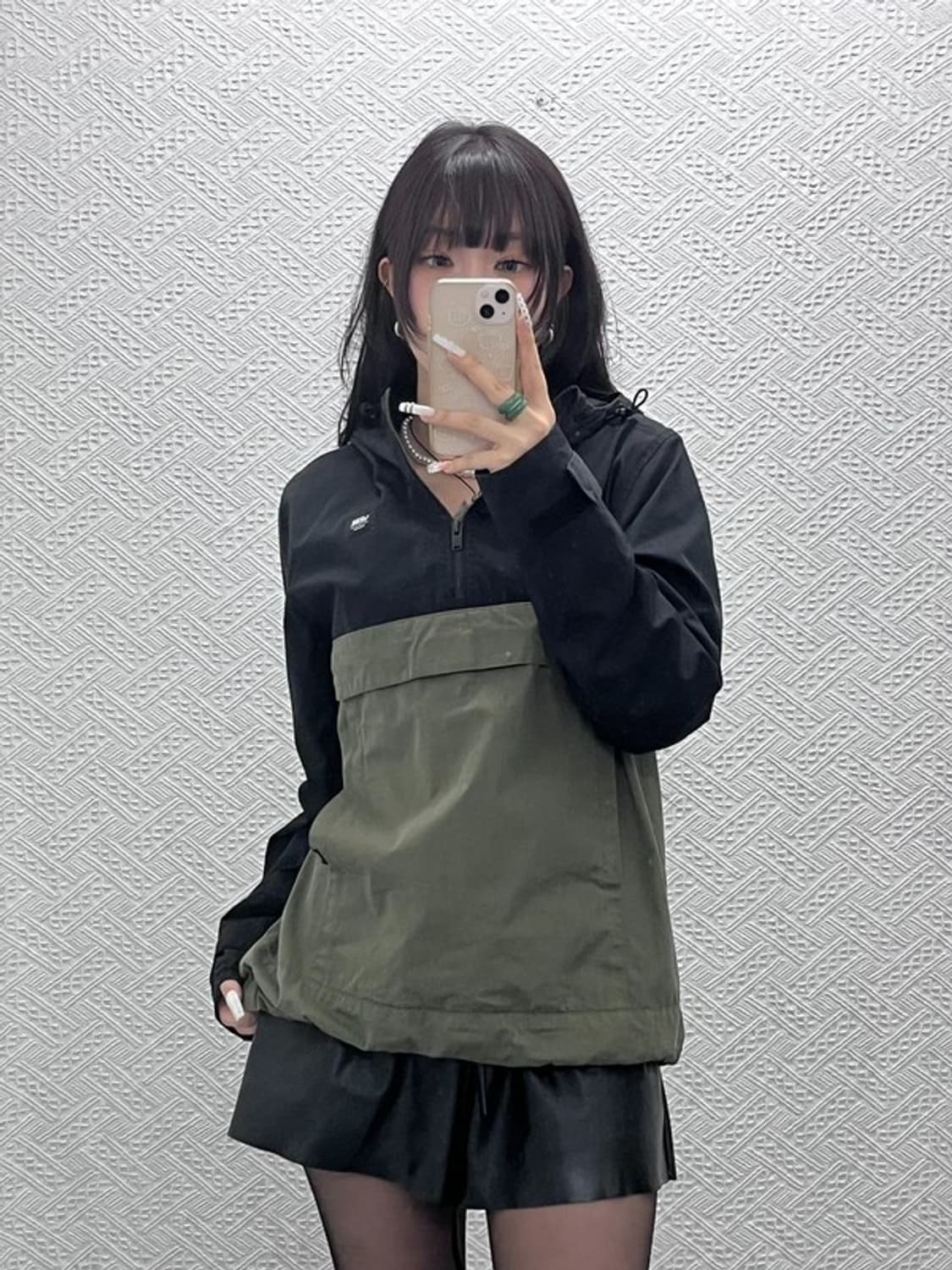 반스 올드스쿨 레트로 배색 반집업 바람막이 아노락 M C10947 상품이미지1