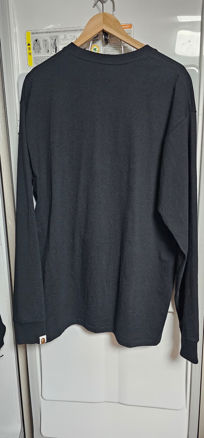 베이프 시티 카모 컬리지 롱슬리브 티셔츠 블랙 상품이미지4