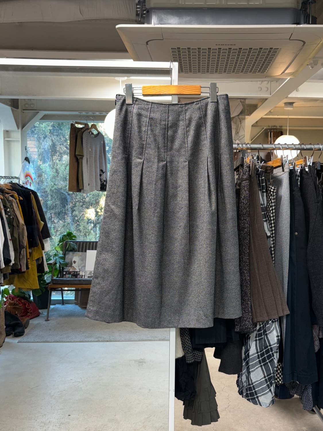 아츠로 타야마 울 플레어 스커트 상품이미지2