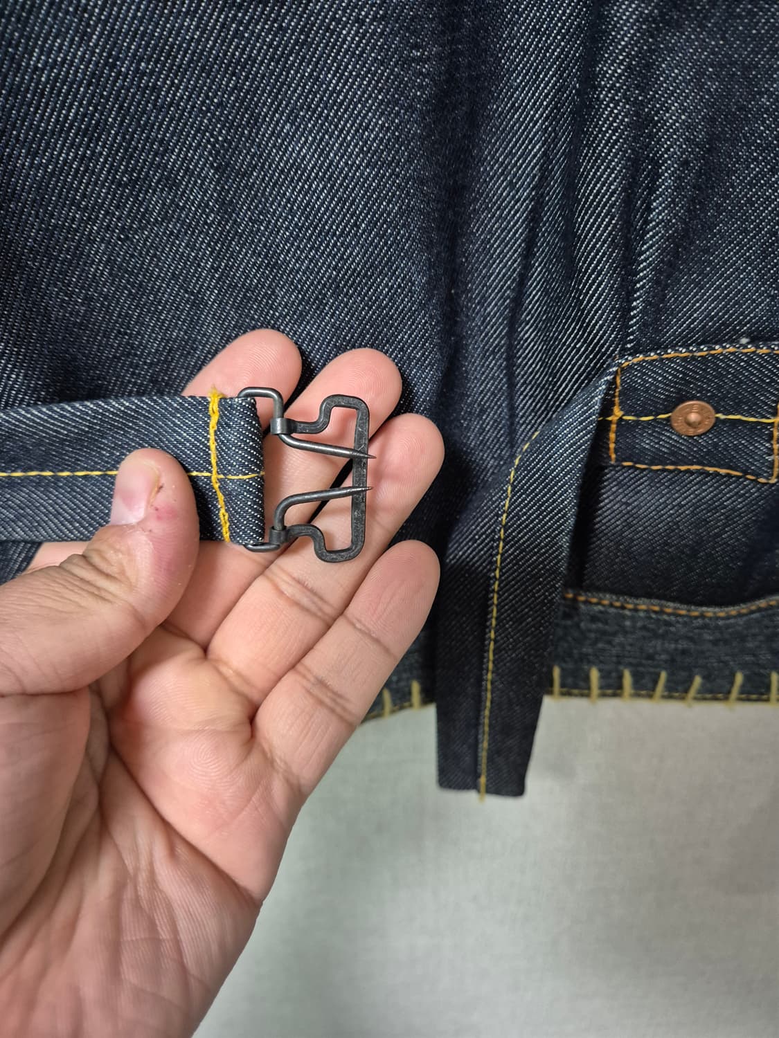 Evisu (손 맛 나는) 데님 자켓 상품이미지8