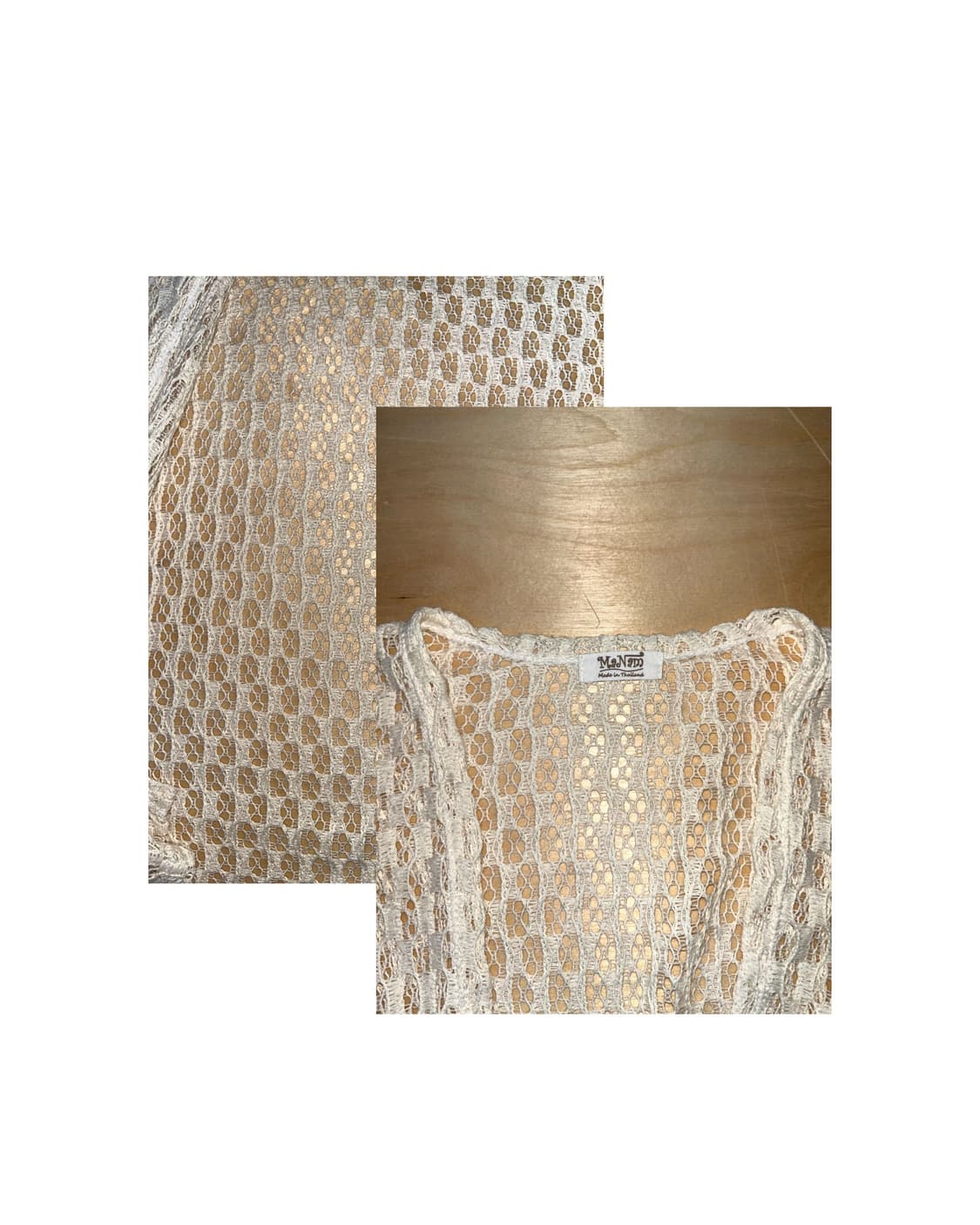 빈티지 아이보리 크로셰 가디건  상품이미지4