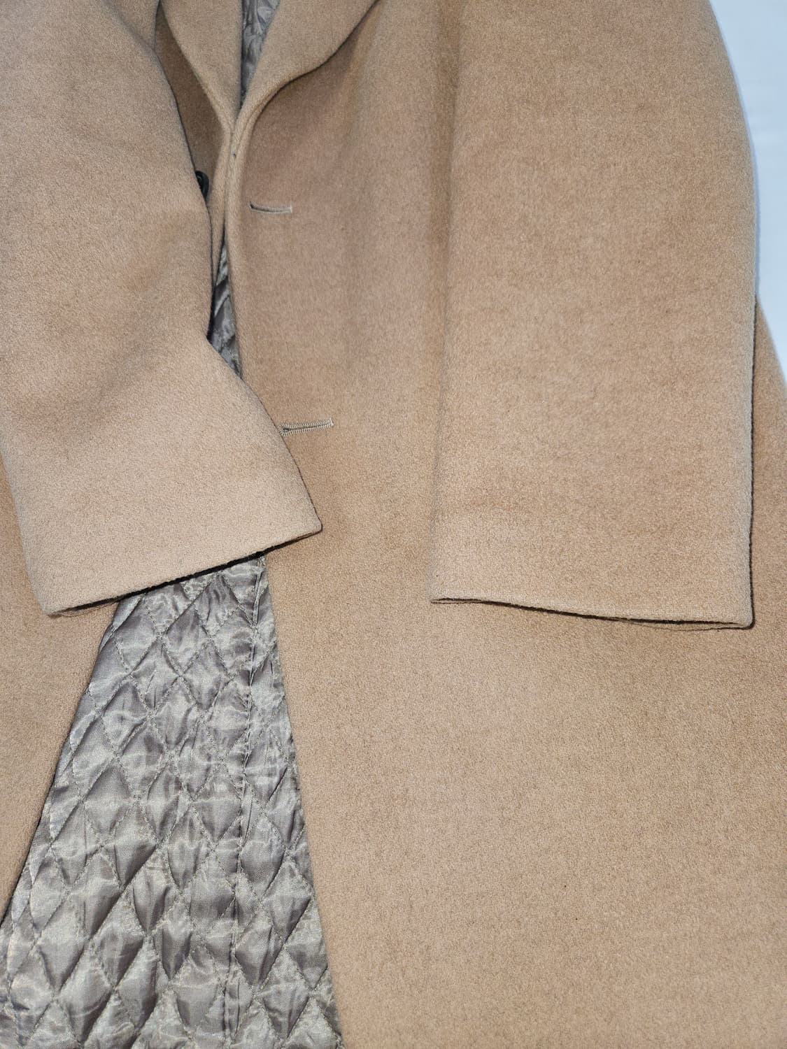 티아이포맨 캐시미어 브라운 클래식 롱코트 자켓 스탠다드 95 거의 새상품 상품이미지3