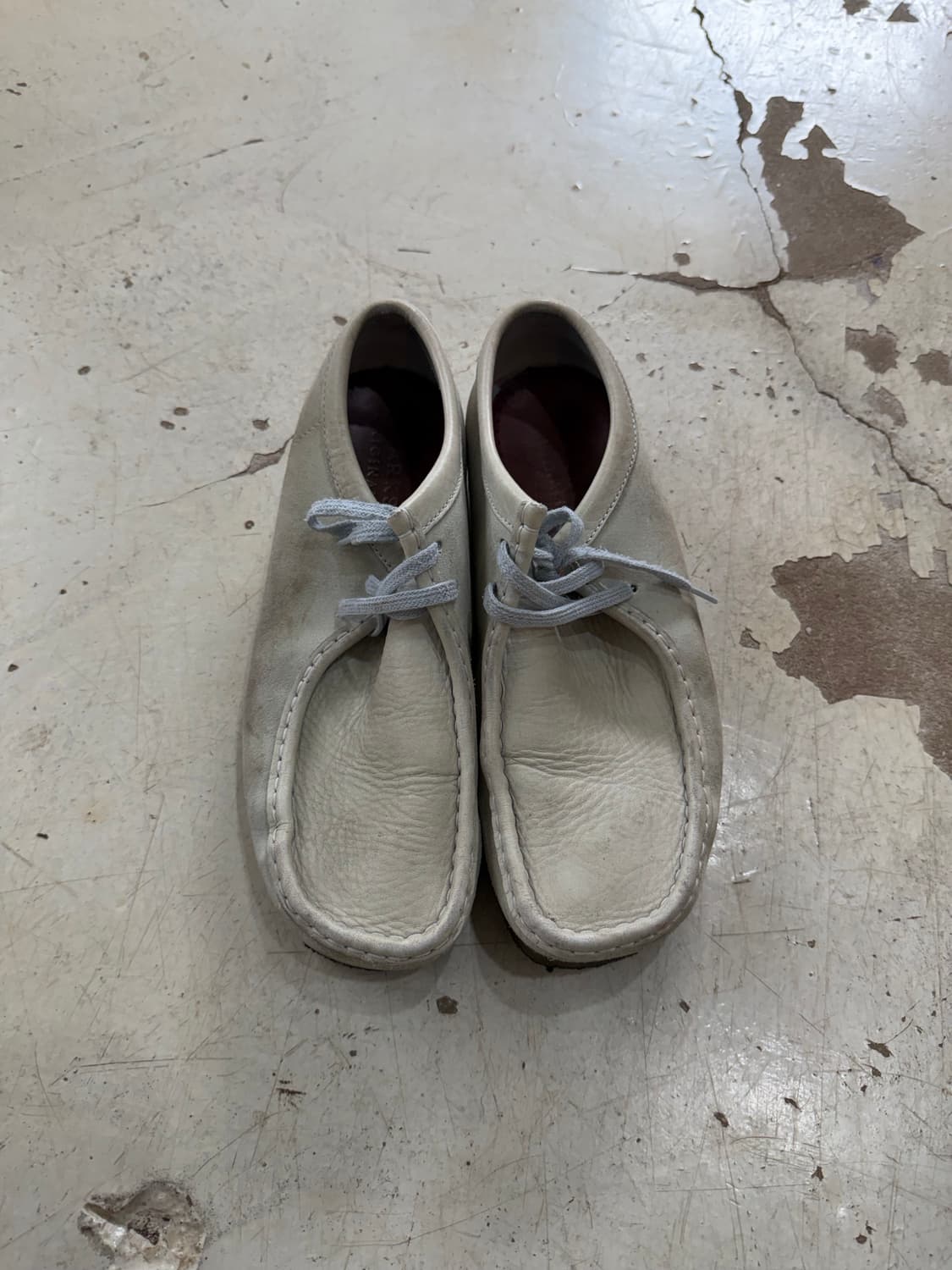 클락스 왈라비 라이트블루 스웨이드&레더 상품이미지1