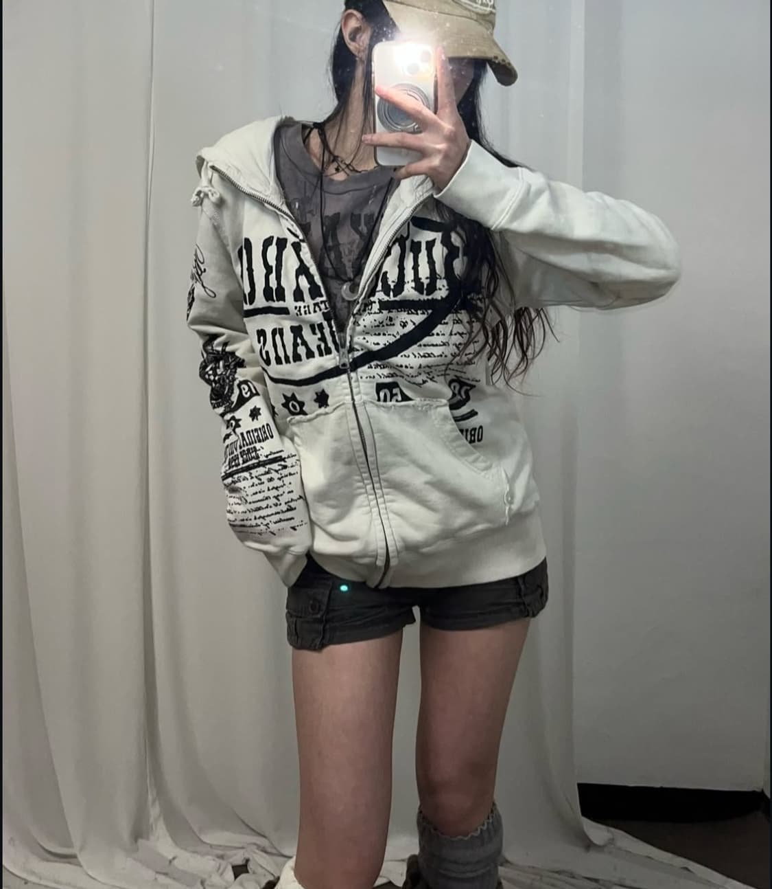 버커루 나염 후드집업 y2k  상품이미지6