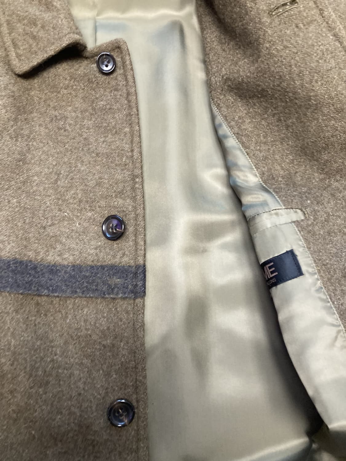 80s 꼼데가르송 옴므 레이 가와쿠보 시기 코트 상품이미지6