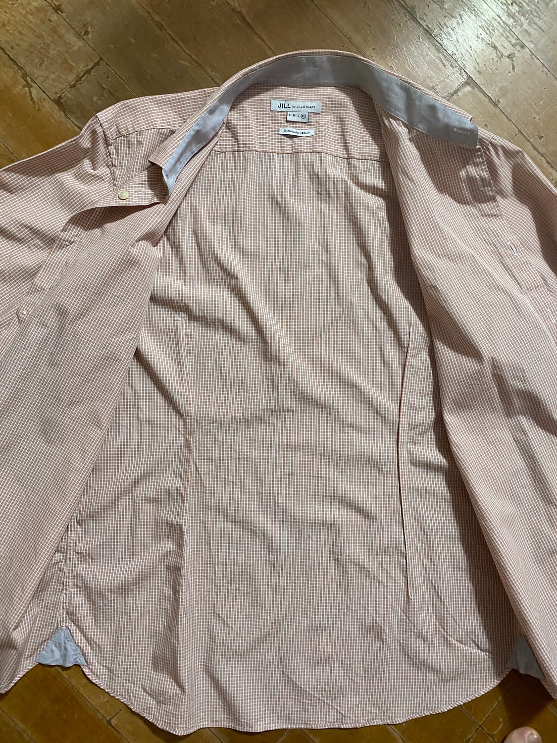 질바이질스튜어트 깅엄체크 셔츠 XL (100) 상품이미지3