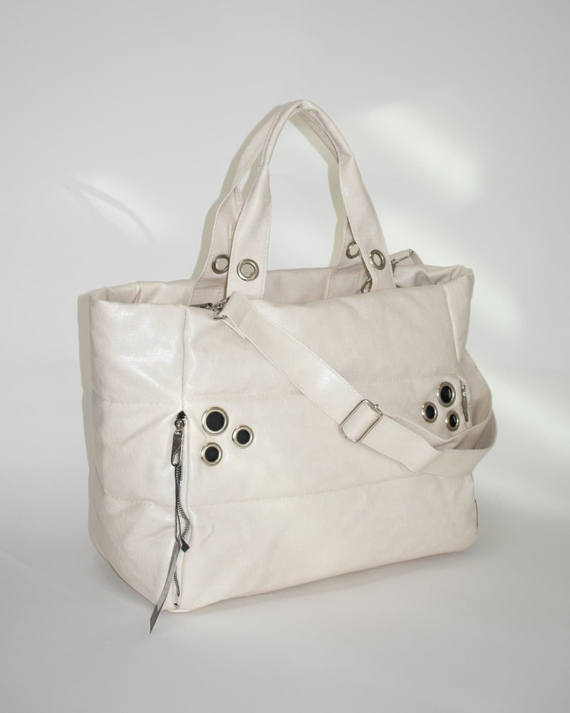 쿨사이드오브더필로우 MY EYELET TRAVEL BAG 크림색 상품이미지7