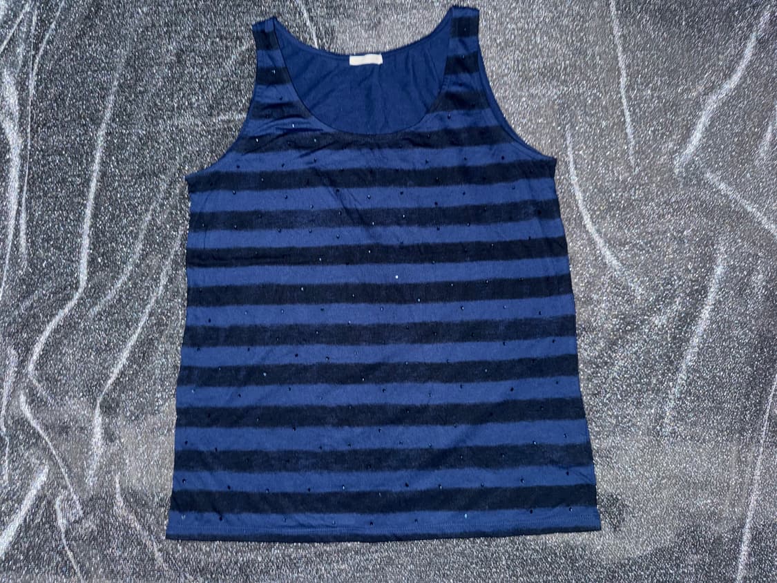 Y2k dot stripe tank top 상품이미지2
