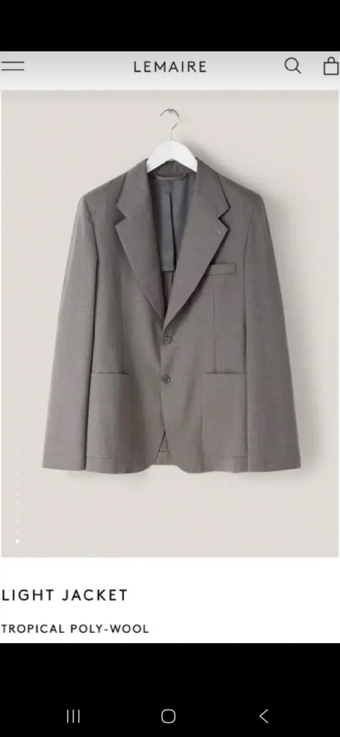 르메르 22ss 그레이 셋업 상품이미지3