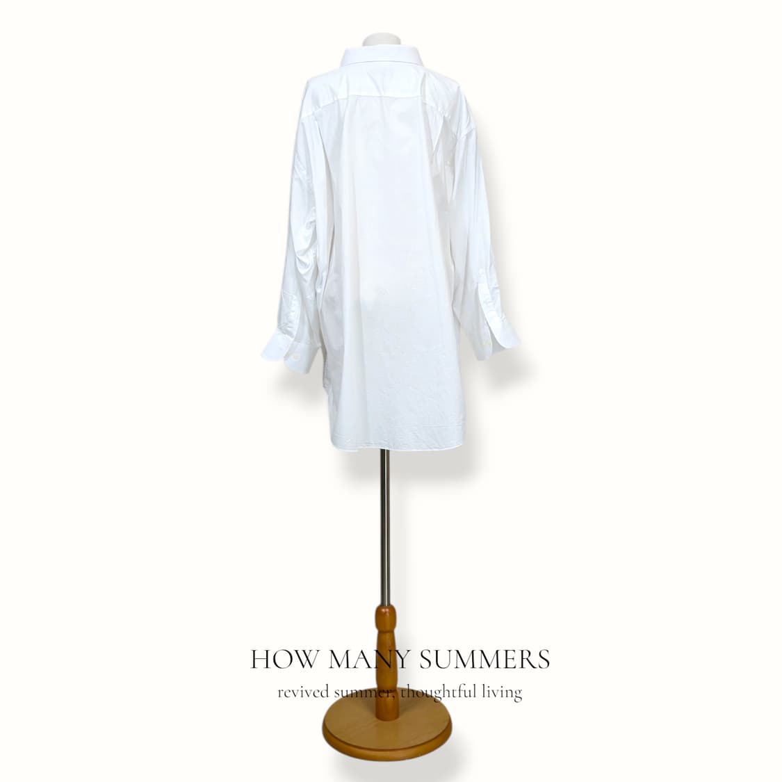 화이트 오버핏 셔츠 롱 남녀공용 빅사이즈 포켓 상품이미지3