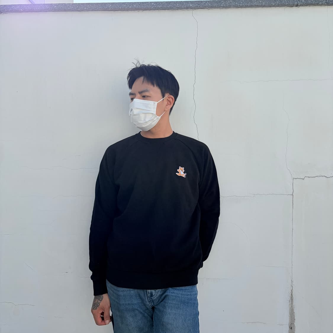 M)메종 키츠네 칠렉스 폭스 패치 스웻 맨투맨 상품이미지2
