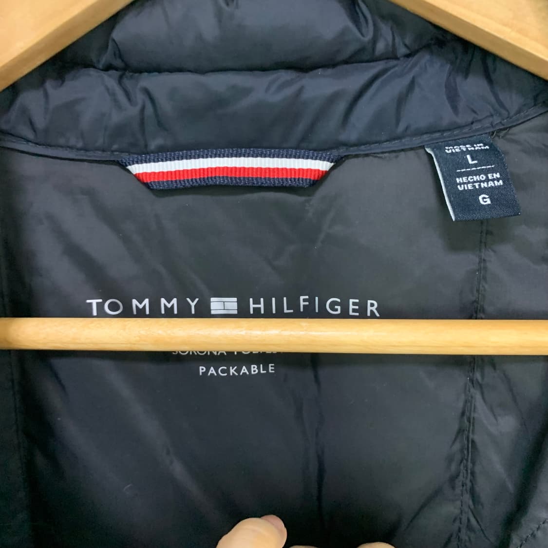 타미힐피거 빈티지 경량 패딩 점퍼 L 남녀공용 상품이미지3