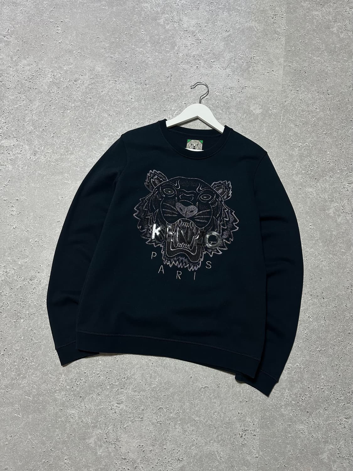 겐조 빅로고 네이비 블랙 맨투맨 상품이미지1