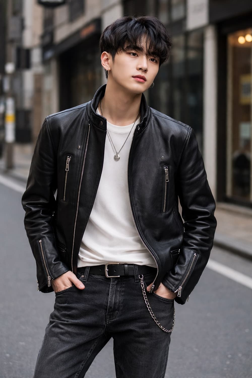 [일본] SOFAR 호스하이드 싱글 라이더 (말가죽) 레더 자켓 상품이미지1