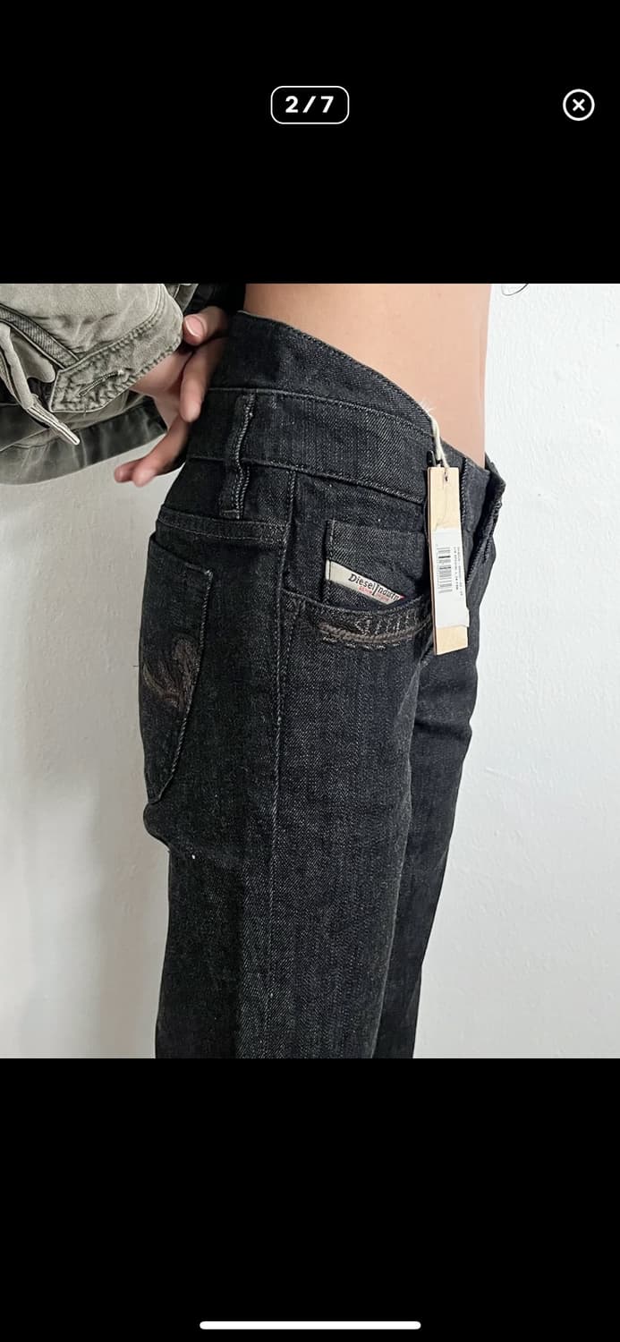 디젤 아카이브 세미 부츠컷 하이라이즈 데님 상품이미지4