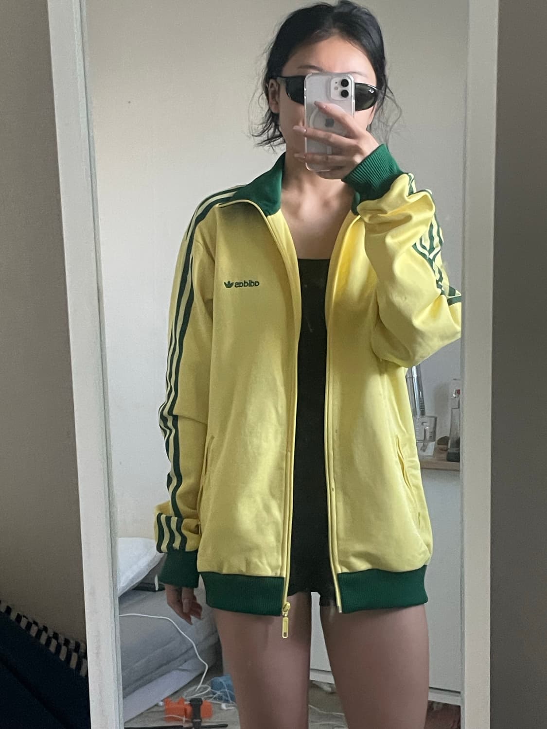 아디다스 베켄바우어 노랑초록 져지 상품이미지3