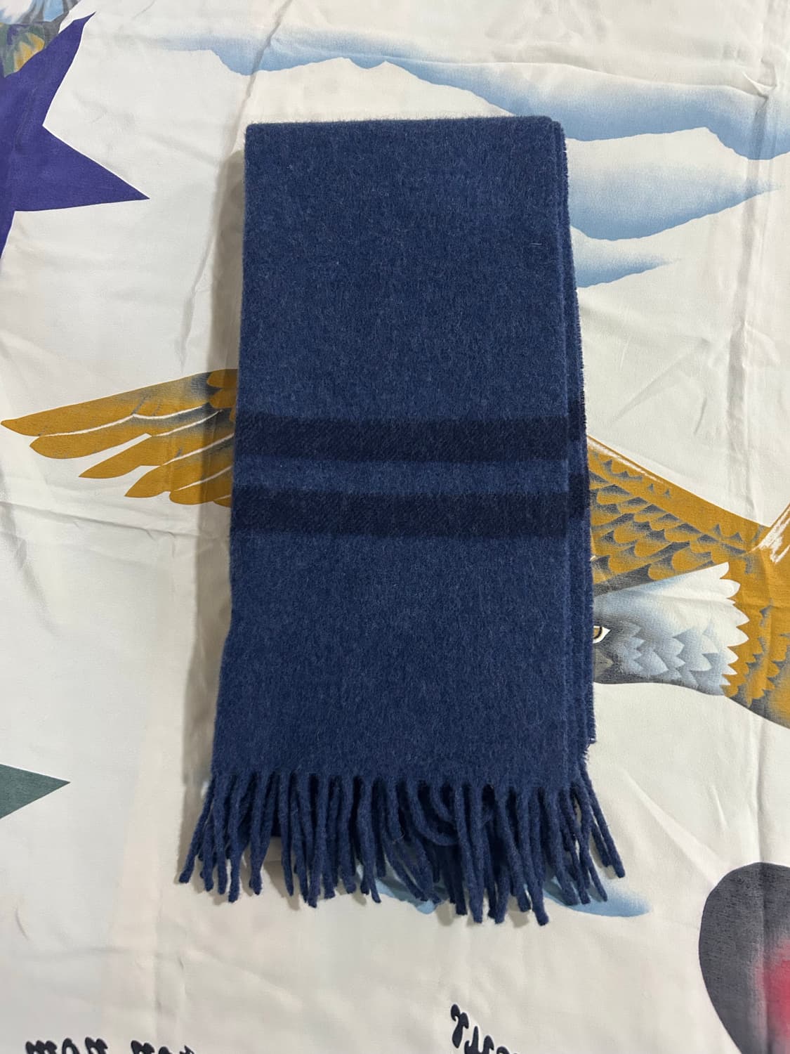 폴로 랄프로렌 네이비 울 머플러 상품이미지1