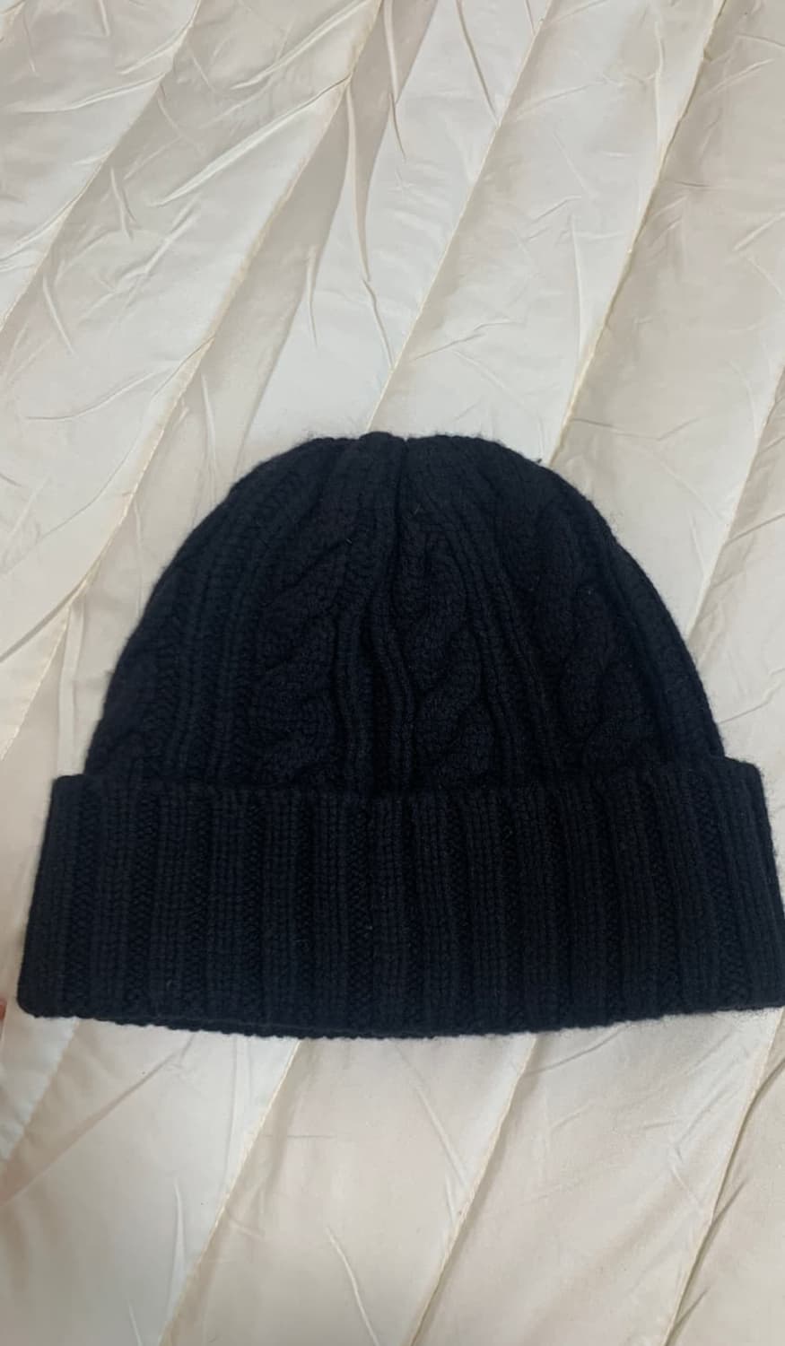 카키스 케이블 비니 블랙 상품이미지1