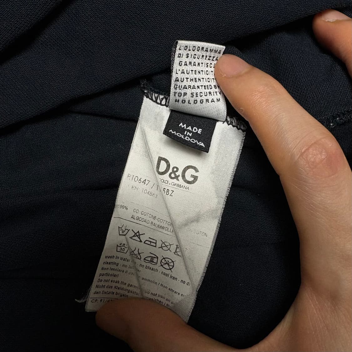 D&G 돌체앤가바나 배색 카라 PK 반팔 티셔츠 상품이미지4