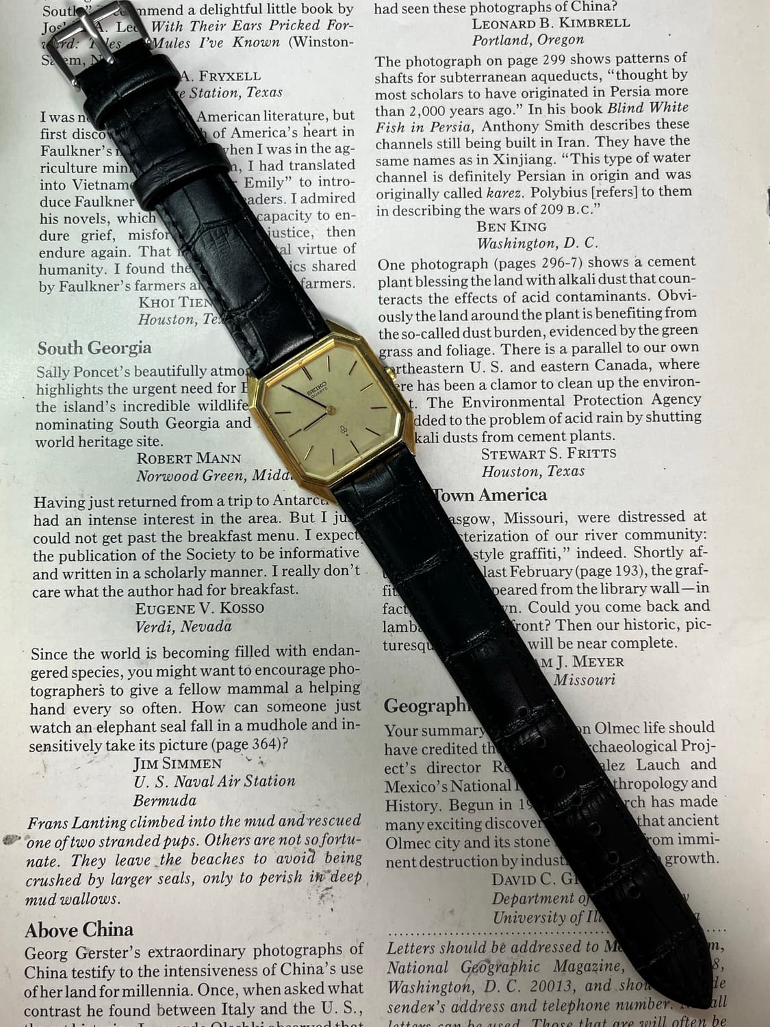 8각 세이코 탱크 골드 쿼츠 상품이미지3