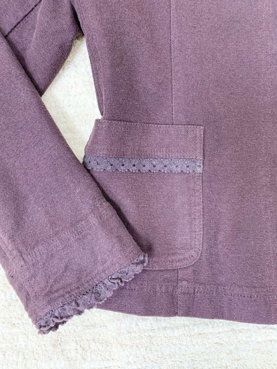 Deep Plum Lace Jacket 상품이미지4