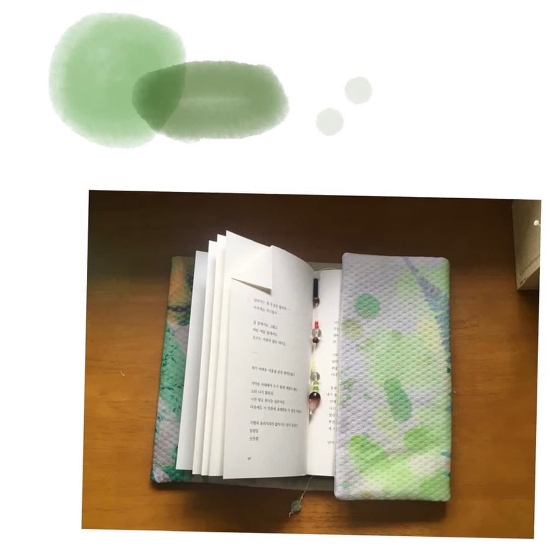 빈티지 핸드메이드 조각 북커버 카모메산장 마루빈티지 코야빈티지 상품이미지3