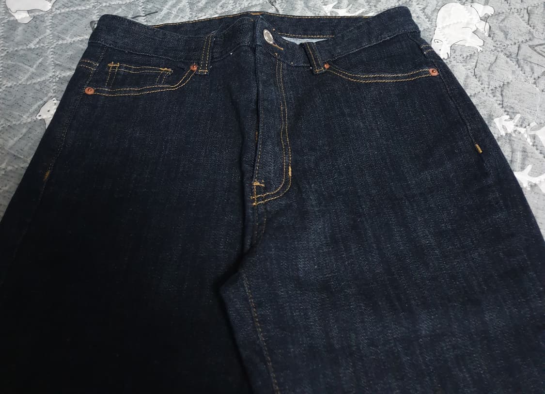 에잇세컨즈 세미부츠컷 생지 데님팬츠 (L) 상품이미지2