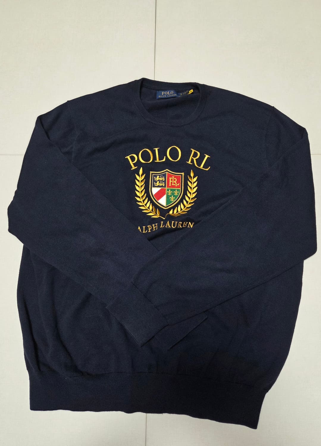 폴로랄프로렌 월계 레터링 코튼 니트 판매합니다. 상품이미지1