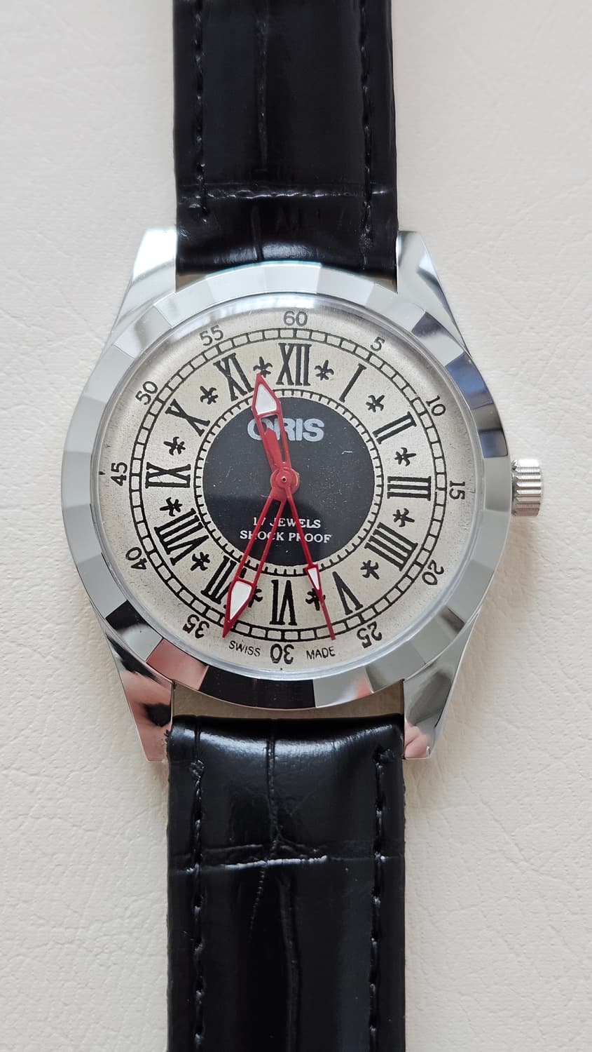 빈티지 오리스 로마문자 다이얼 수동 시계 상품이미지1