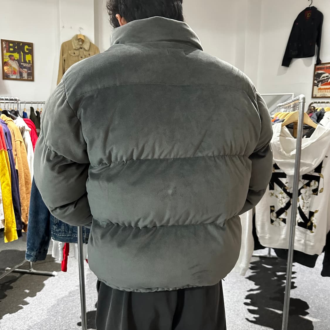 폴로 포니 그레이 벨벳 패딩 상품이미지4