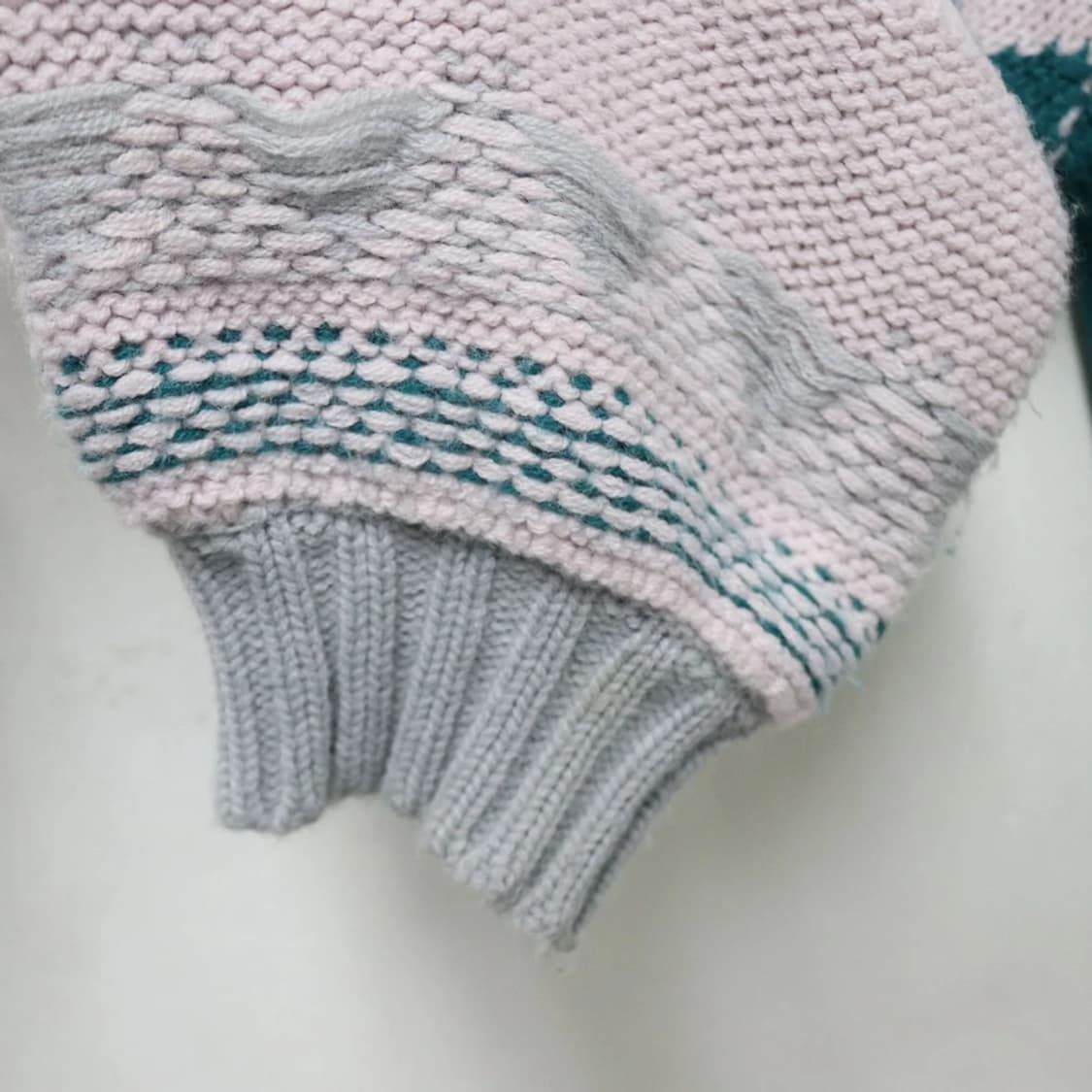 W CLOSET 눈꽃 배색 니트 62427 상품이미지7