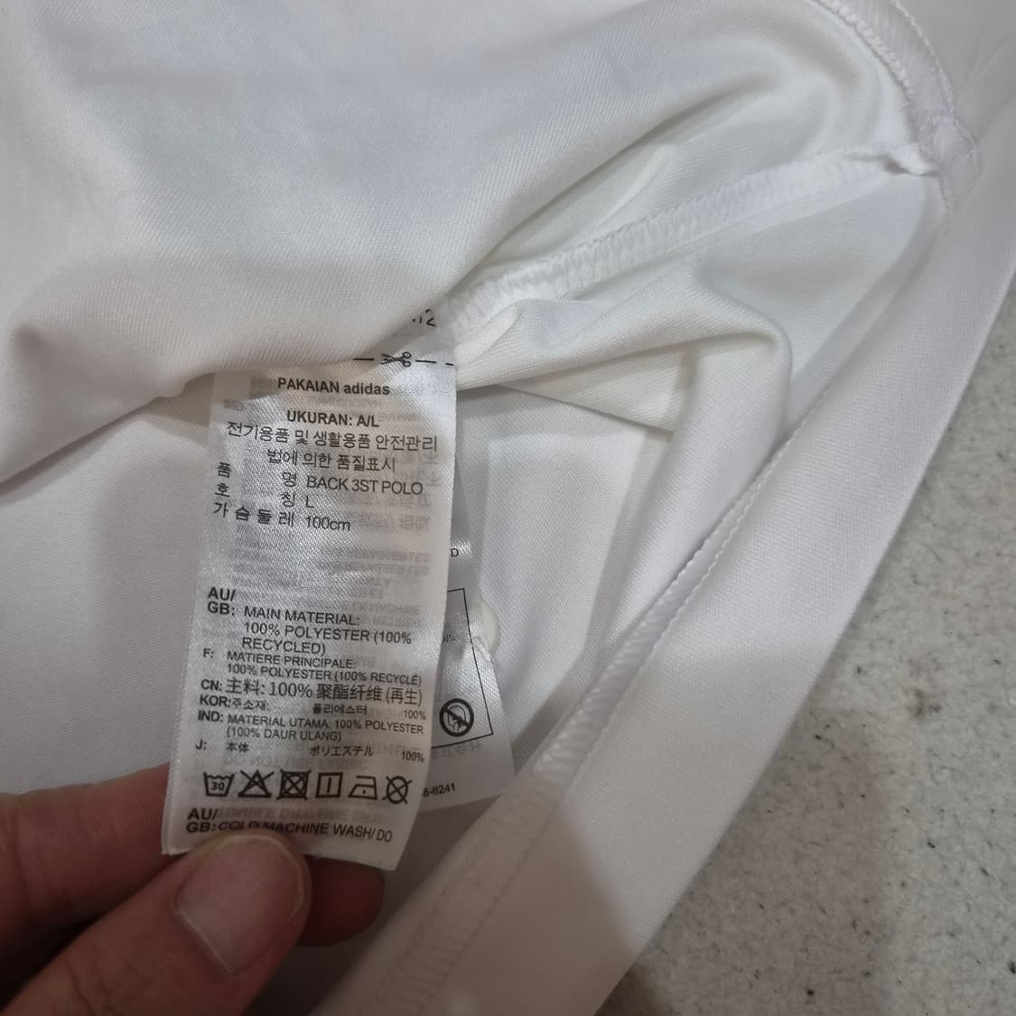 아디다스골프  기능성티셔츠L 상품이미지4