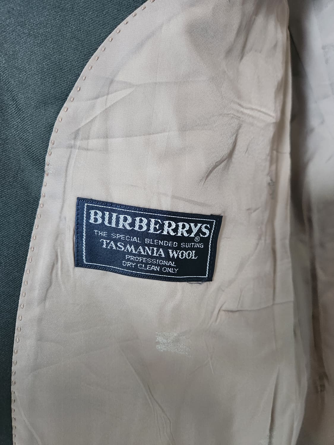 90s 버버리 타스마니아 울 더블 브레스티드 재킷 상품이미지7