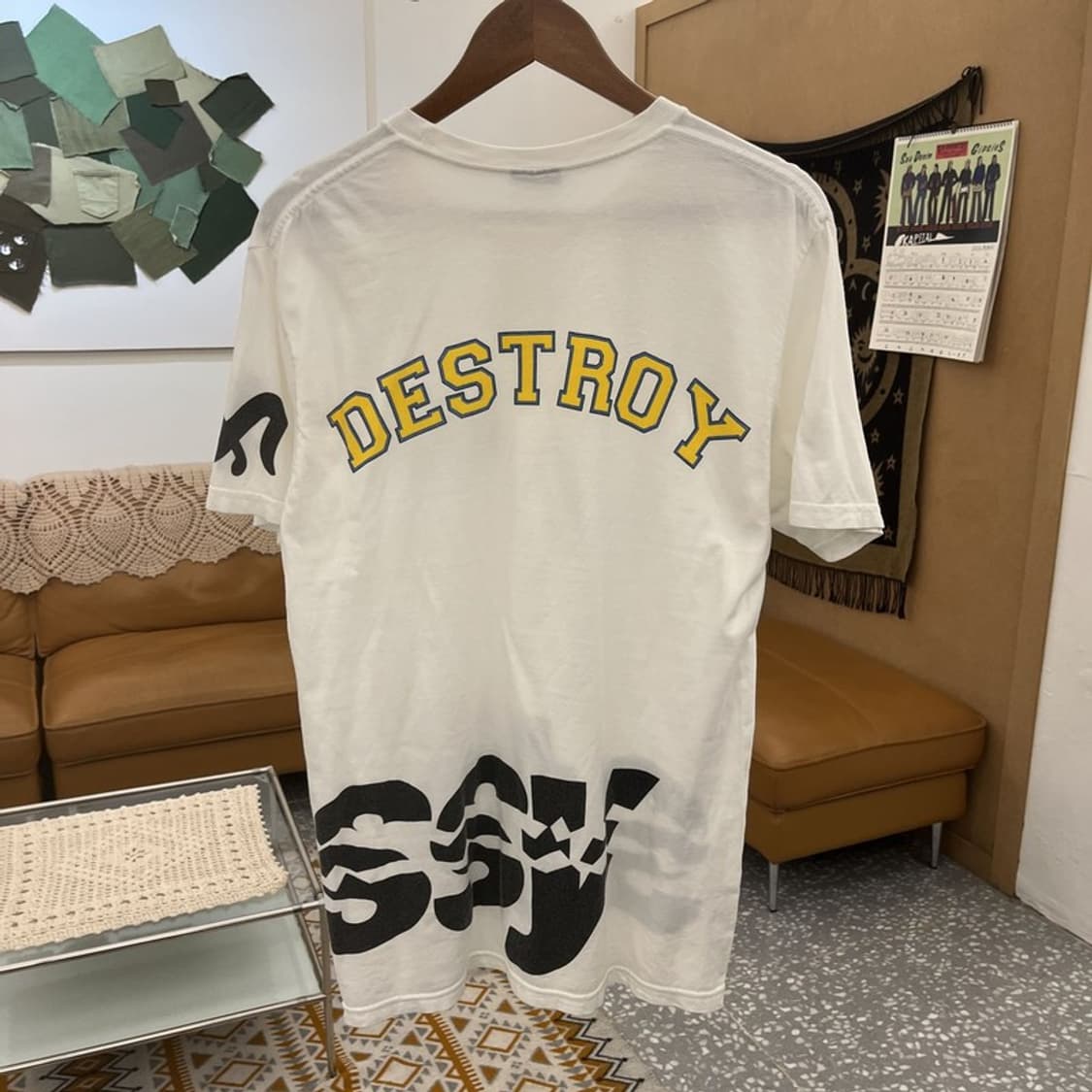 스투시 빈티지 캐주얼 스트릿 펑크 키치 반팔티 M C10999 상품이미지4