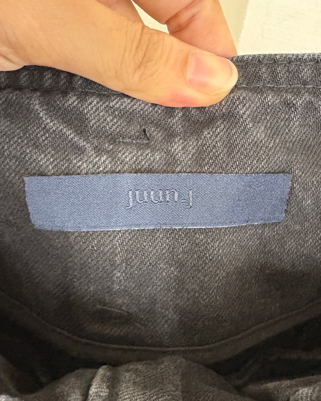 준지 흑청 벨티드 와이드 데님 팬츠 상품이미지7