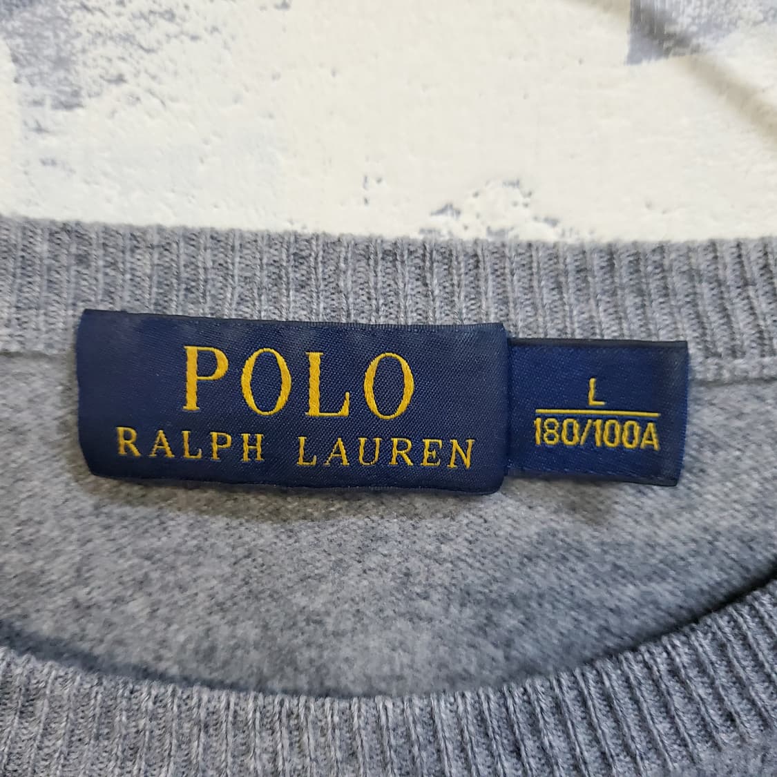 폴로 랄프로렌 그레이 메리노 울 니트 스웨터  상품이미지4