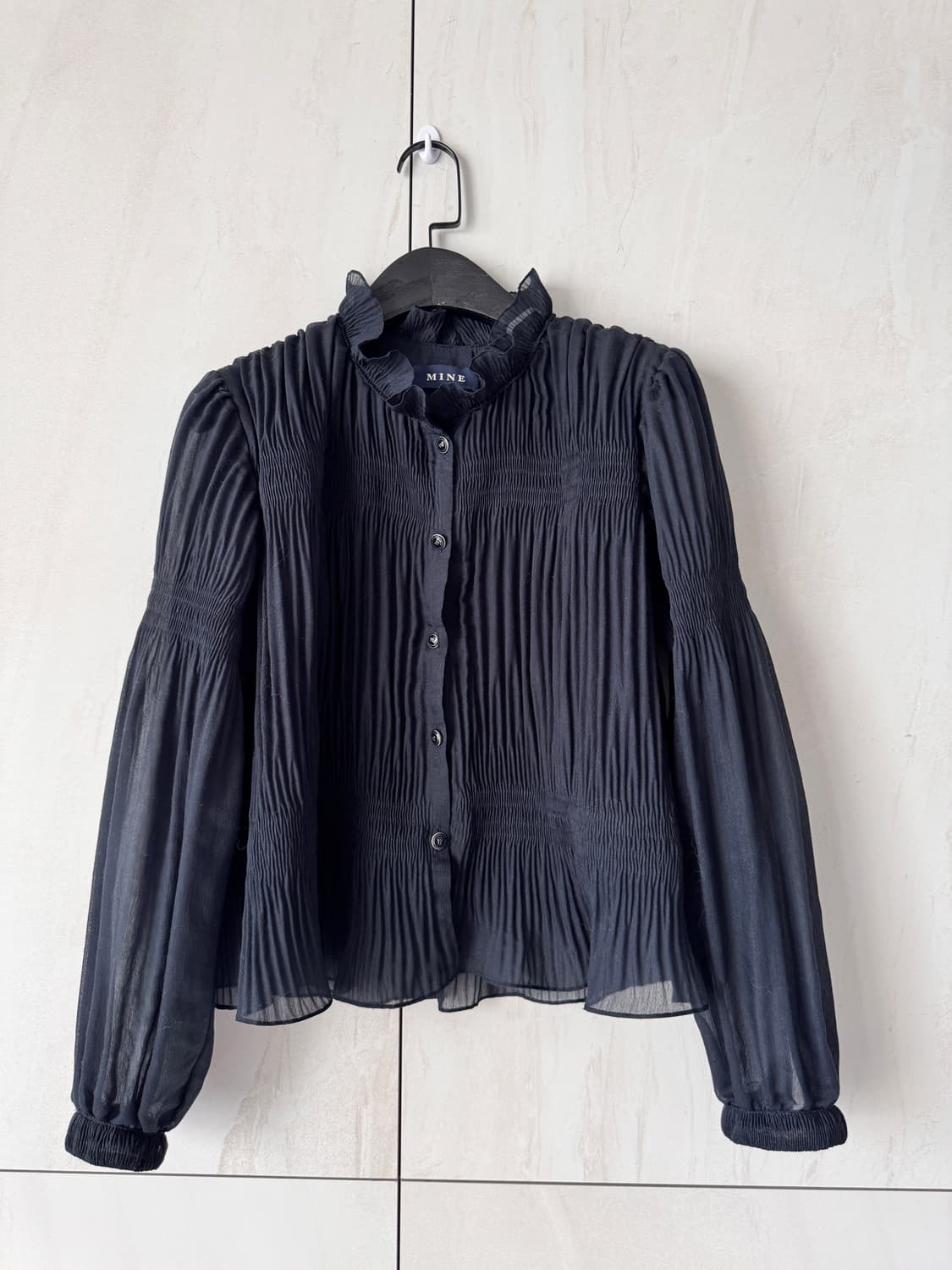 새상품 MINE 주름 블라우스 (55사이즈) 상품이미지5