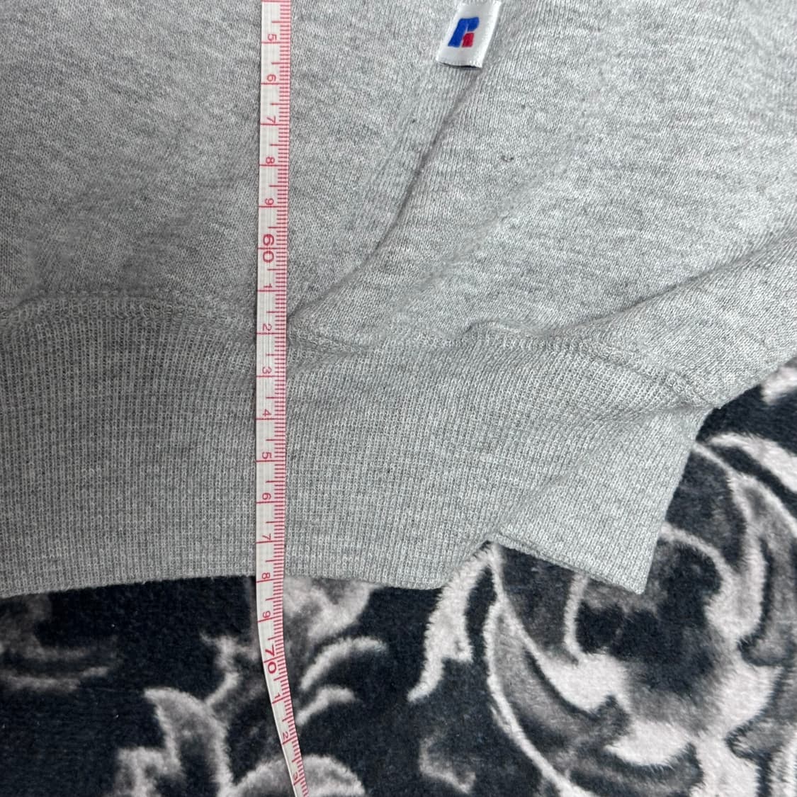 (XL) 90s 빈티지 러셀 애슬레틱 그레이 후드집업 상품이미지4