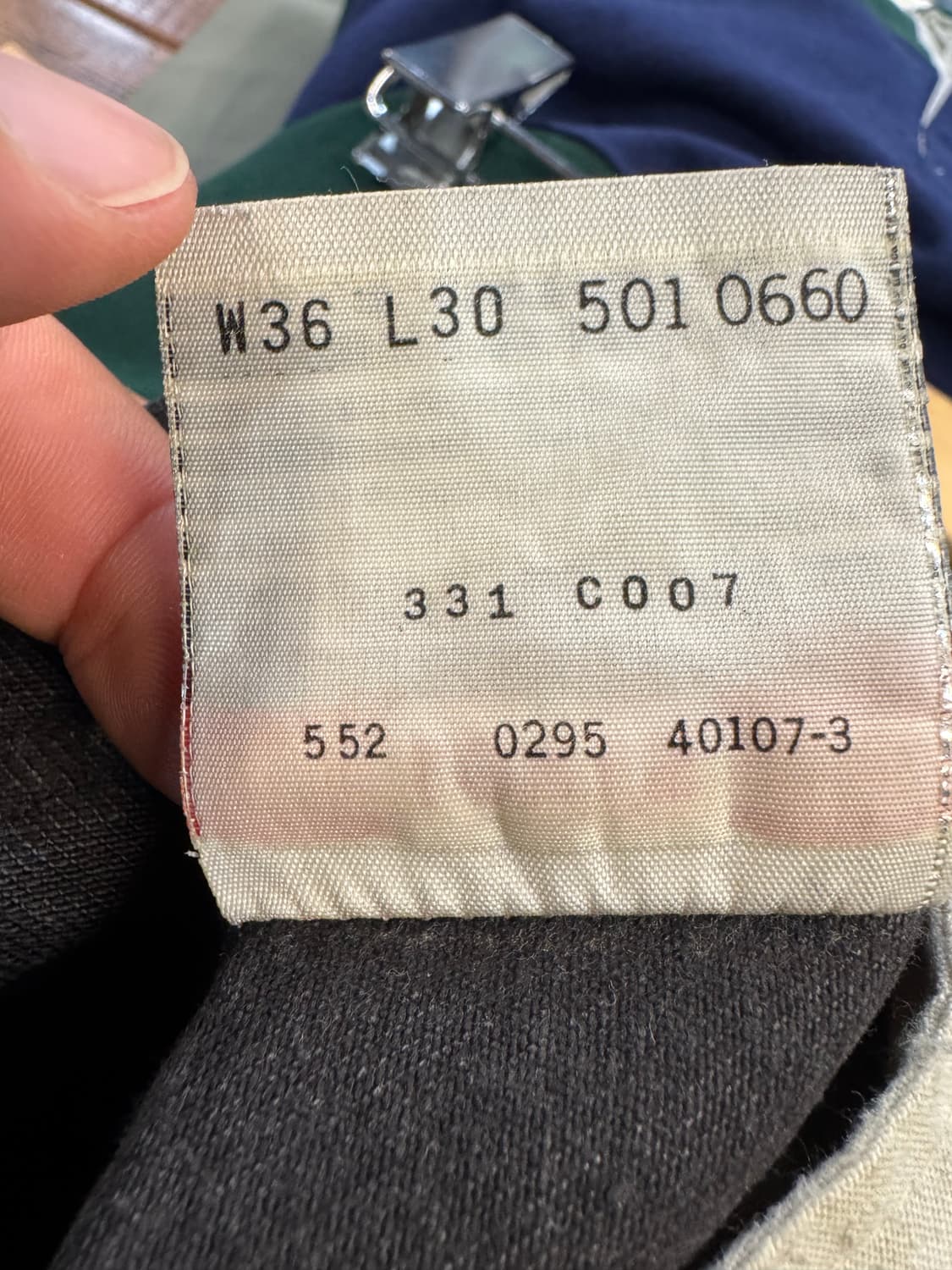 [36] 리바이스 501 95년생산 USA 블랙진  19.9 상품이미지8