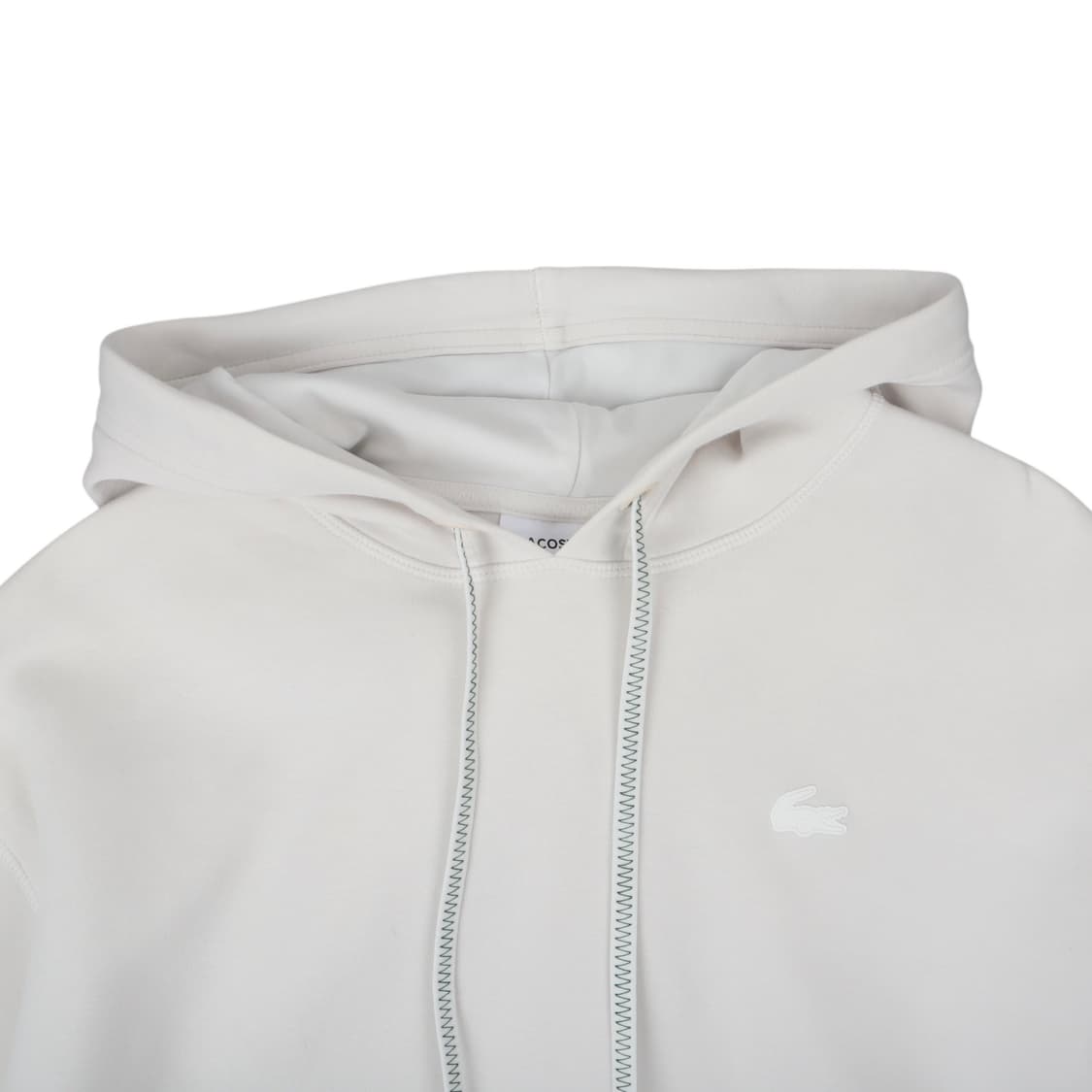 라코스테 화이트 크롭 후드티 상품이미지2