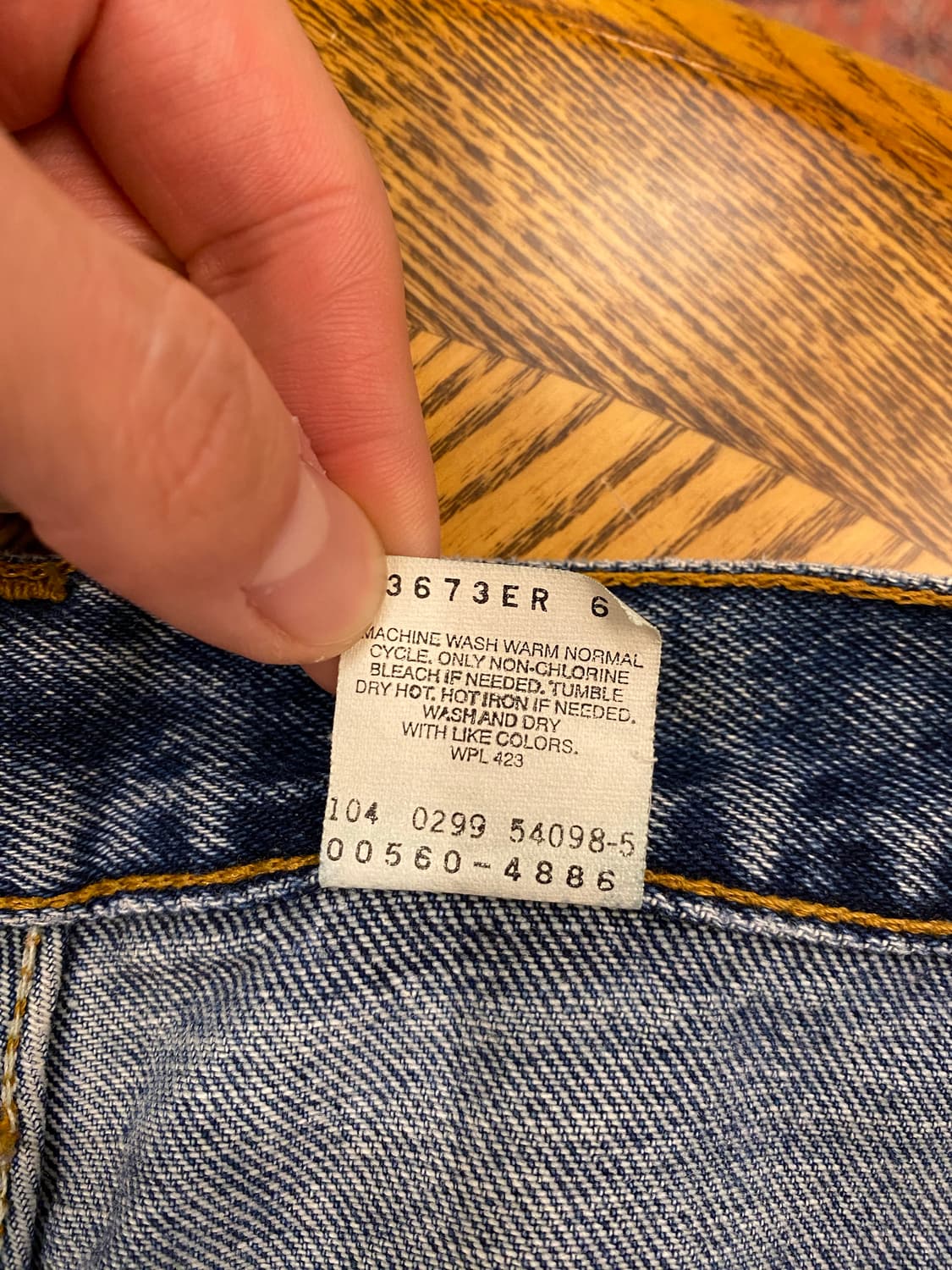 (31inch) 90s 빈티지 리바이스 560 진청 상품이미지10