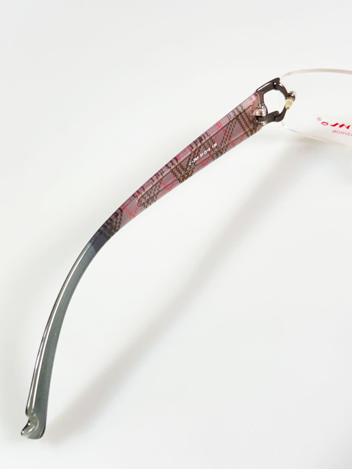 CAMO FASHION 무테 스퀘어 체크 템플 빈티지 안경 상품이미지7